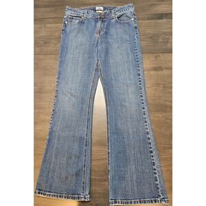 Levi's 526 Jeans Women's Size 12 Blue Slender Boot Cut Mid Rise Double Button